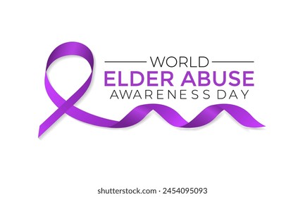 World Elder abuse awareness day is observed every year on June 15.  Its will be raised awareness of Elder abuse.  Banner poster, flyer and background design. svg