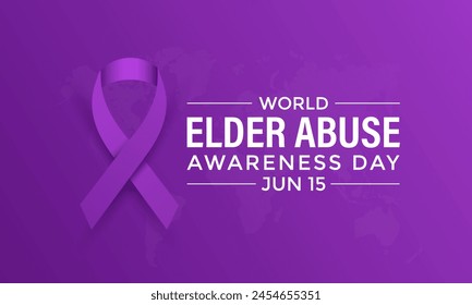 World Elder abuse awareness day is observed every year on June 15. Its will be raised awareness of Elder abuse. Banner poster, flyer and background design.