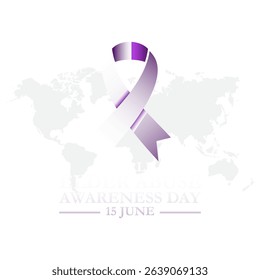 World Elder abuse awareness day is observed every year on June 15. awareness of Elder abuse. Banner poster, flyer and background design. vector illustration, eps file.