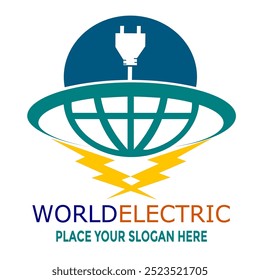 WORLD ELECTRIC VEKTOR STELLE HIER DEINEN SLOGAN