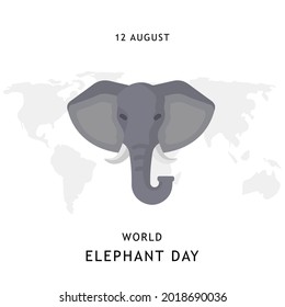

World Elephant Day , Vector illustration design.