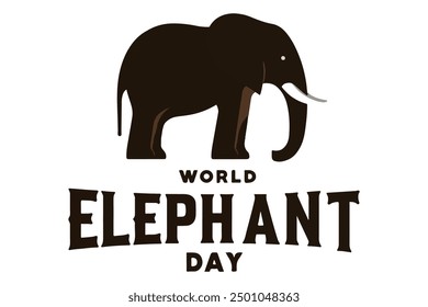 World elephant day vector illustration 