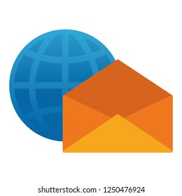 world email on white background