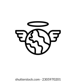 World Embracing icon in vector. Illustration