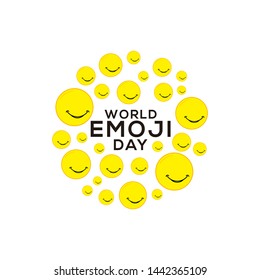World Emoji Day Celebration Vector Template Design Illustration
