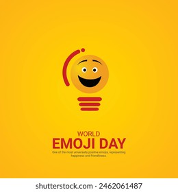 Día Mundial del Emoji Diseño de anuncios creativos. Día Mundial de los Emojis, 17 de julio, Vector, ilustración 3d