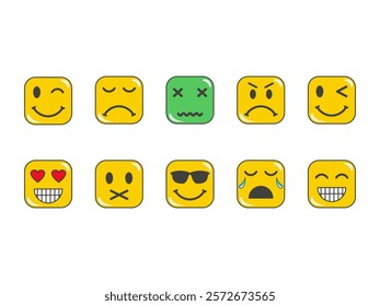 World Emoji Day Element Set