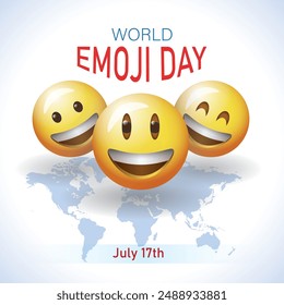 World Emoji Day on July 17 Poster Design