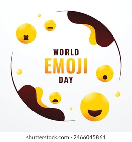 World Emoji Day Vector Design Illustration