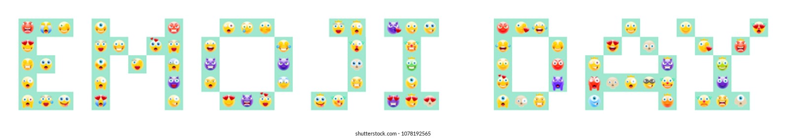 World Emoji Day Vector Illustration. July 17th