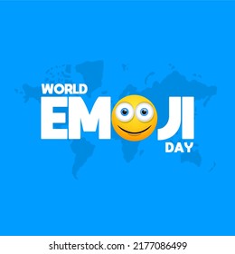 World emoji day vector illustration. Suitable for Poster, Banners, background and greeting card.