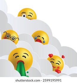 world emoji day, vector illustration on the white background