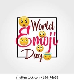 World Emoji Day Vector Illustration