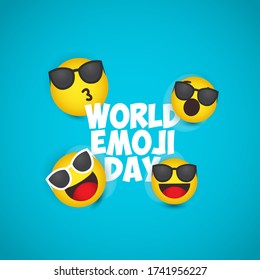 World Emoji Day vector illustrations.