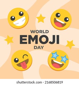 World emoji day vector ilustration