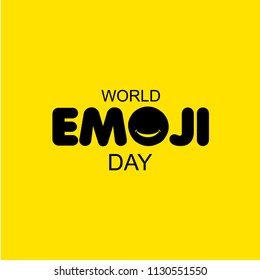 World Emoji Day Vector Template Design Illustration