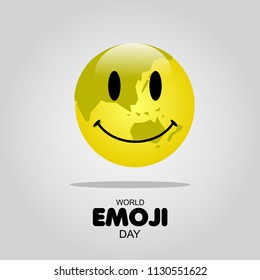 World Emoji Day Vector Template Design Illustration