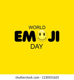 World Emoji Day Vector Template Design Illustration