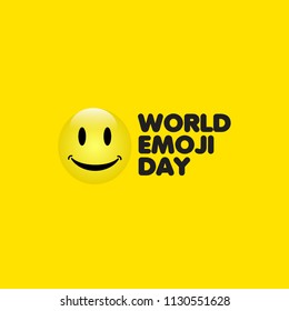 World Emoji Day Vector Template Design Illustration