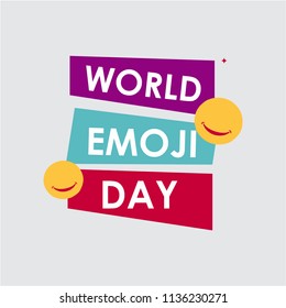 World Emoji Day Vector Template Design Illustration