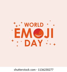 World Emoji Day Vector Template Design Illustration