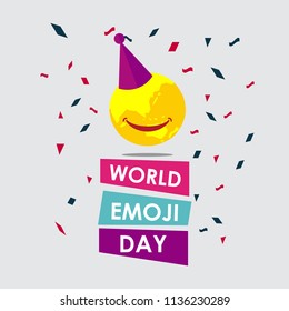 World Emoji Day Vector Template Design Illustration
