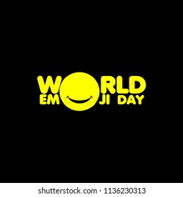 World Emoji Day Vector Template Design Illustration