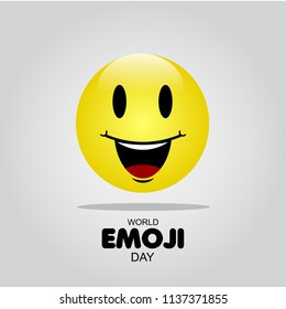 World Emoji Day Vector Template Design Illustration