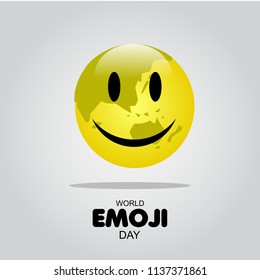 World Emoji Day Vector Template Design Illustration