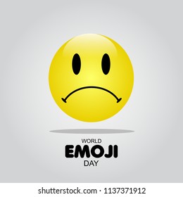 World Emoji Day Vector Template Design Illustration