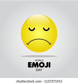 World Emoji Day Vector Template Design Illustration