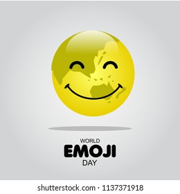 World Emoji Day Vector Template Design Illustration