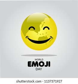 World Emoji Day Vector Template Design Illustration