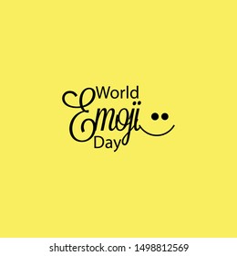 World Emoji Day Vector Template, Design For Card Banner or Print