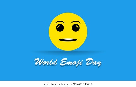 World Emoji Day Vector Template Illustration Design.