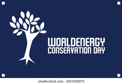 World Energy Conservation Day vector template