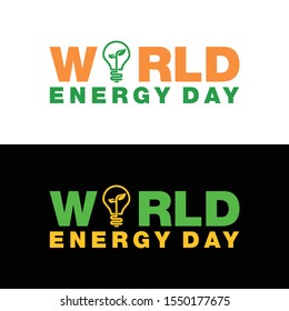 World Energy Day design vector