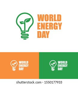 World Energy Day design vector