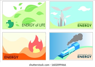 World energy day wallpaper set-4 wallpaper: life, wind, steam and heat energy