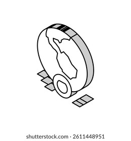 world energy saving isometric icon vector. world energy saving sign. isolated symbol illustration