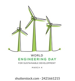 World Engineering Day for Sustainable Development, held on 4 March.