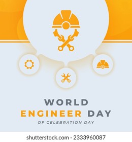 World Engineers Day Celebration Vector Design Illustration for Background, Poster, Banner, Advertising, Greeting Card