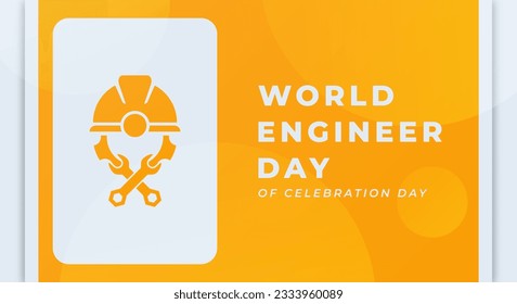 World Engineers Day Celebration Vector Design Illustration for Background, Poster, Banner, Advertising, Greeting Card