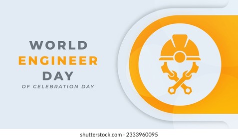 World Engineers Day Celebration Vector Design Illustration for Background, Poster, Banner, Advertising, Greeting Card