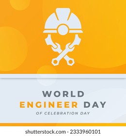 World Engineers Day Celebration Vector Design Illustration for Background, Poster, Banner, Advertising, Greeting Card