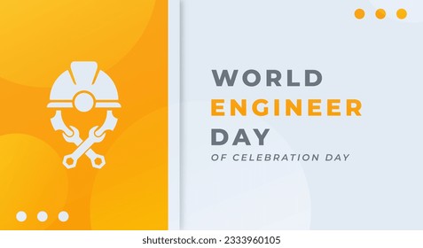 World Engineers Day Celebration Vector Design Illustration for Background, Poster, Banner, Advertising, Greeting Card