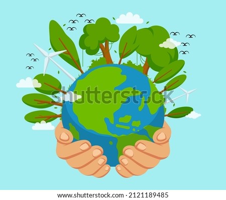 
World enviroment day flat design