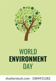 world environment banner layout design. vector illustration for greeting cards, posters, invitations, brochures
