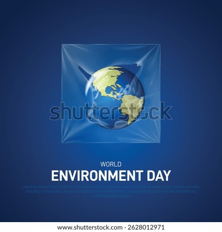 world environment day 2025. world environment day creative poster, banner, postcard, social media post, template, greetings card, background, backdrop, cover design etc. Ending Plastic Pollution.