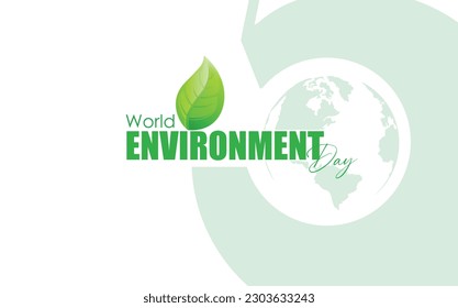 World Environment Day, 5 June vector designs with Typography 